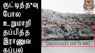 உலகப்போரில் குட்டித்தீவு போல உறுமாறிய அதிசய கப்பல், Camouflaged ship in worldwar2