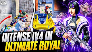 What a Toughest *ULTIMATE ROYAL Lobby 🔥 Intense 1v4 Clutches In BGMI 🔱