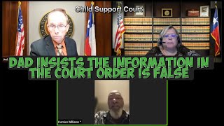 Dad Insists the Information in the Court Order Is False and He Was Not Served