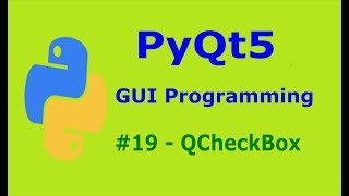 19 PyQt5 QCheckBox Python GUI Programming With PyQt5