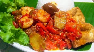 PEDES GURIH BIKIN NAGIH MENU MAKAN SIANG SEDERHANA