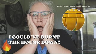 I COULD'VE BURNT OUR HOUSE DOWN | Spend the Day in the Farmhouse Kitchen with Me