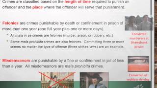 CLP lec 1 5 criminal classifications