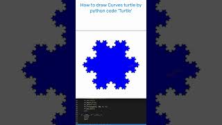 How to draw Curves turtle by python code 'Turtle' #codeSource