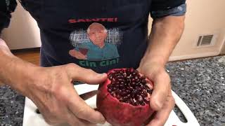 The best way to cut open a pomegranate