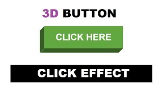 How to create 3D Button Click Effect Using Only HTML & CSS - Pure HTML CSS Tutorial - CodeWithTanmay
