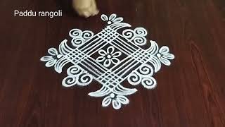 Traditional Rangoli Designs 🌷5x1 Dhanurmasam Muggulu 🌷Latest Rangoli Design 🌷Paddu Rangoli