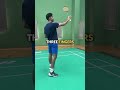 backhand clear exercise part 1 🔊 badminton