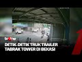 Ngeri! Begini Detik-detik Truk Tabrak Tower di Bekasi | Kabar Petang tvOne