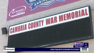 Cambria County War Memorial donned Gold Star at ceremony