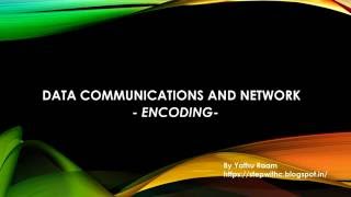 Data communications and network