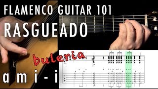 Flamenco Guitar 101 - 35 - Rasgueado -Three-finger -  ami - i