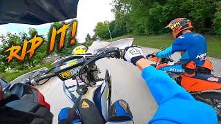 Hill Climb Fun - Dirt bike gone flying [Moto life]