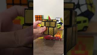 Golden Rubik’s Cube goes 1, 2, 3, 4! ✨🧩 #satisfying #rubikscube #shorts