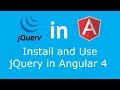 How to Import and Use jQuery in Angular 4