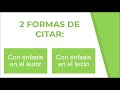 ✍️❓ cómo hacer una cita textual con más de 40 palabras cita directa larga normas apa 7ma edición