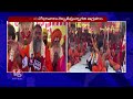 swamijis protest against mumtaz hotel in tirupati demand permit cancellation v6 news