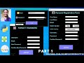 Python with MYSQL: Registration Page in Python using Tkinter and MYSQL Database||PART 1