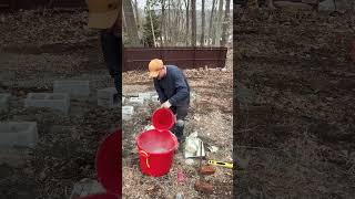 Mixing mason mix (type S mortar)