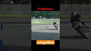 VT250スパーダ モトジムカーナ 3 motogymkhana slalom 2022/8/6