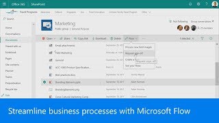 Streamline business processes with Microsoft Flow