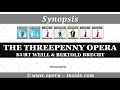 The Synopsis of THE THREEPENNY OPERA (DIE DREIGROSCHENOPER) in 4 minutes (Plot / Roles)