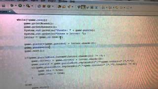 Java Game Programming: HangMan