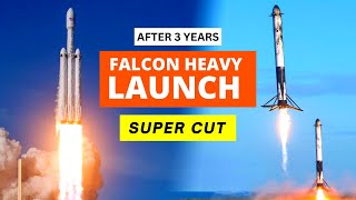 Watch SpaceX Falcon Heavy USSF-44 Launch and Landing Highlights - Supercut