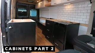 VAN BUILD | DRAWER BOXES, SLIDES, and HARDWARE | LOWER CABINETS PT 2