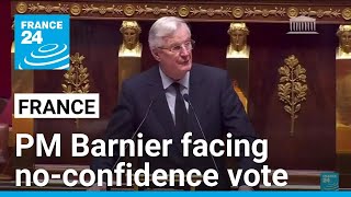 French PM Barnier facing no-confidence vote after forcing through budget bill • FRANCE 24 English