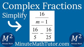 Simplify (16/(m-1))/(16/5-16/25)