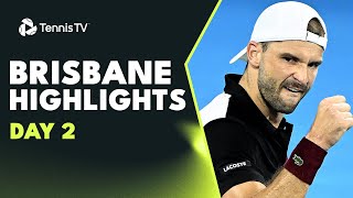 Murray vs Dimitrov; Rune \u0026 Shelton Begin Seasons | Brisbane 2024 Highlights Day 2