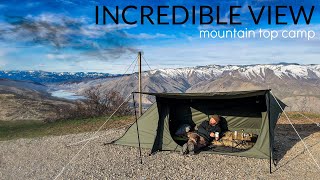 Hot Tent Camping With Stunning Views