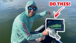 How to use LIVESCOPE to catch MORE CRAPPIE!!!