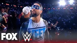 Jey Uso declares for Money in the Bank Ladder Match after entrance through crowd on Raw | WWE on FOX