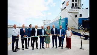 Acto inaugural de la ampliación del Muelle de Naos