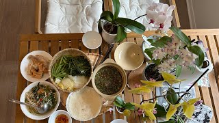 Món ăn quê nhà (Kho quẹt-rau luộc-cơm cháy) - Houston, Texas!!!