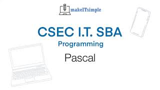 CSEC SBA Pascal