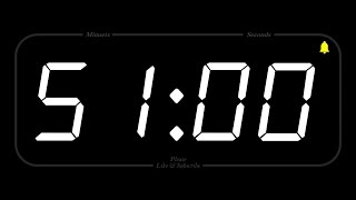 51 MINUTE - TIMER & ALARM - 1080p - COUNTDOWN