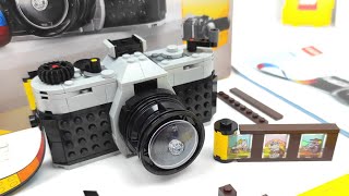 【コマ撮り】LEGO 31147 レトロなカメラをコマ撮りで作ってみました。(使用された写真 : 1,200枚)