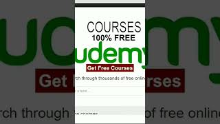 Udemy FREE Courses With Free Certificate 2022 | 100% Off Udemy Coupon Code |