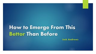 How to Emerge From This Bettor Than Before - ENTIRE WEBCAST