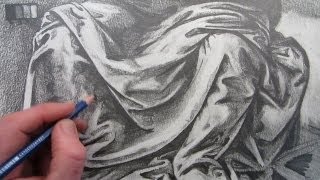 How To Draw Fabric Folds: Drawing based on Leonardo da Vinci