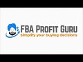 FBA Profit Guru Overview