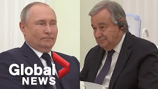 Russia-Ukraine conflict: Putin, Guterres meet in Moscow as UN pushes for a cease-fire