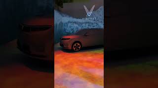 VinFast VF9 shown off in fancy immersive mood room at CES #shorts