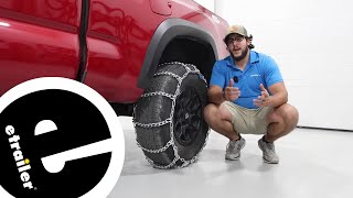 etrailer | Setting Up Your Glacier Twist Link Snow Tire Chains with Cams - 2023 Toyota Tacoma