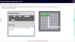Exercise on Iteration in Pseudo-code - Level 2 | Infosys Virtual Pre-Training Program