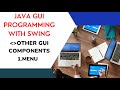 1. MENU : OTHER GUI COMPONENTS : JAVA GUI PROGRAMMING WITH SWING|| PROGRAMMING || LIFE 4 CODING