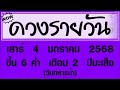 ดวงรายวัน เสาร์ 4 มกราคม 2568 ดวงรายวันวันนี้ ดวงวันพรุ่งนี้ ดูดวง ดวงวันนี้ horoscope